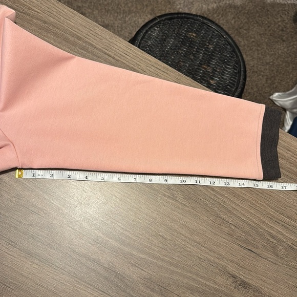 Draper’s &Damon’s Pink and Black Button-Up Shirt  shoulder pads women’s large - Picture 13 of 16